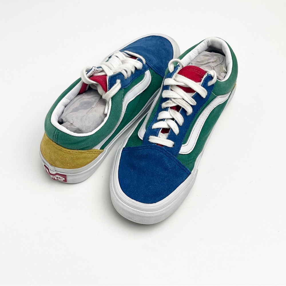 VANS Old Skool Yacht Color Block Suede Low Top Lace Up Sneakers, Size 6.5